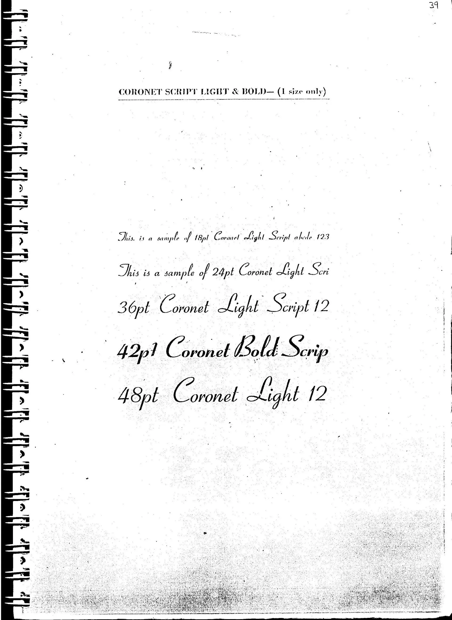 Coronel Script — Salisbury, QLD — Books & Boxes