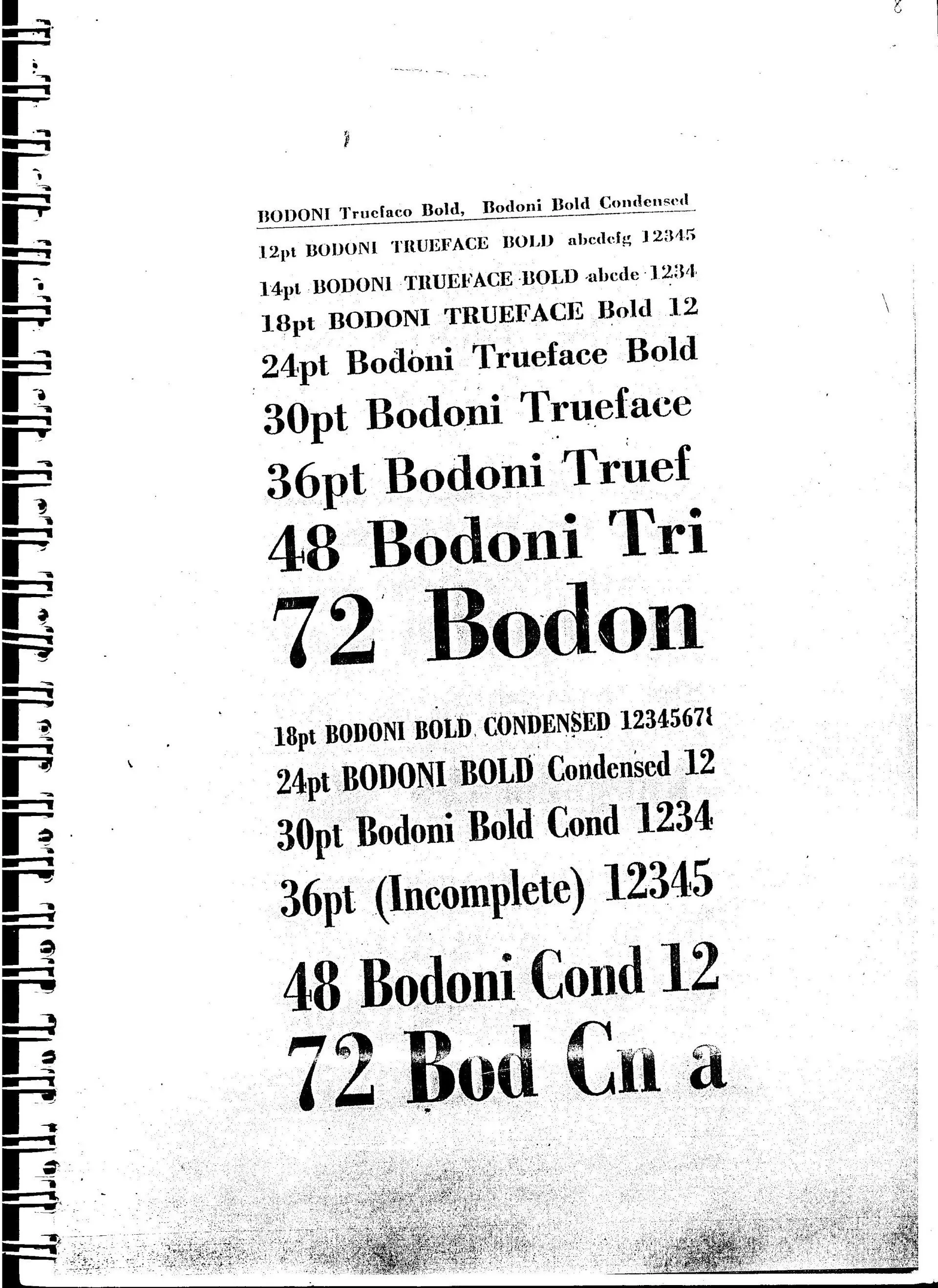 Bodoni Truefaco — Salisbury, QLD — Books & Boxes