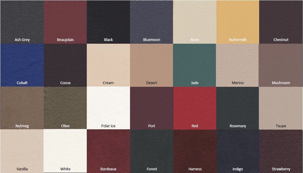 Leather Colour Palette — Salisbury, QLD — Books & Boxes