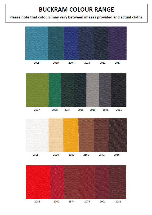 Buckram Colour Range — Salisbury, QLD — Books & Boxes