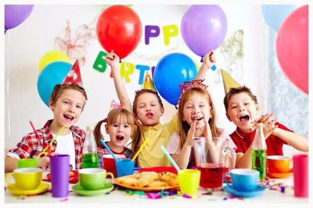 kids at a birthday party laughing