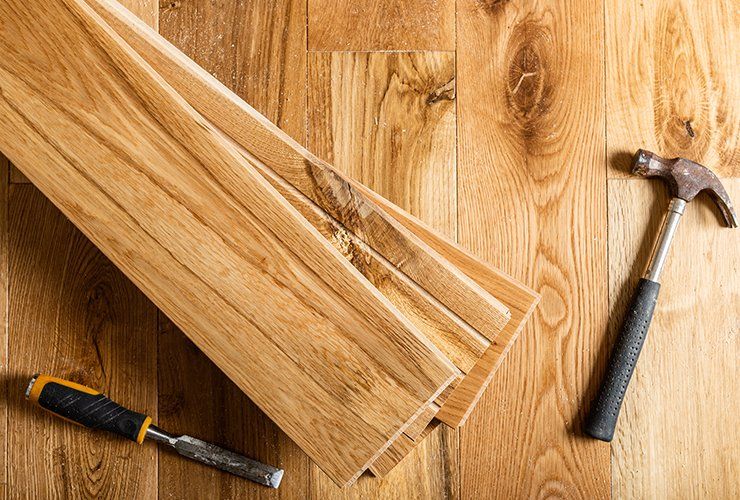 Hardwood, Hammer and Chisel — Odessa, TX — Crenshaw Flooring