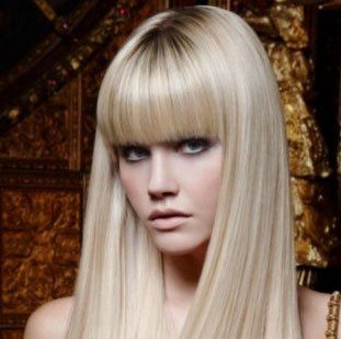 Beautiful lady with long hair