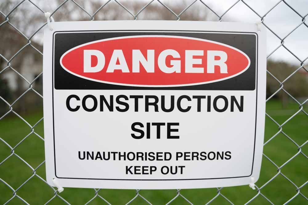 Danger Sign In A Construction Site - Custom Safety Signs in Wagga Wagga, NSW