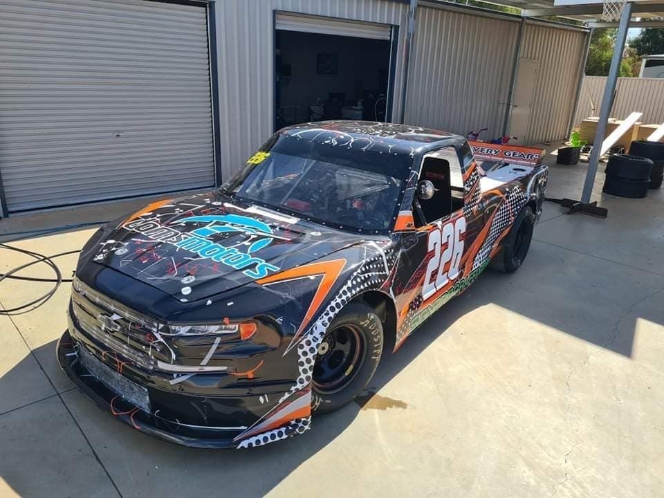 Racing Car With Wraps Of Sticker - Car Signwriting in Wagga Wagga, NSW
