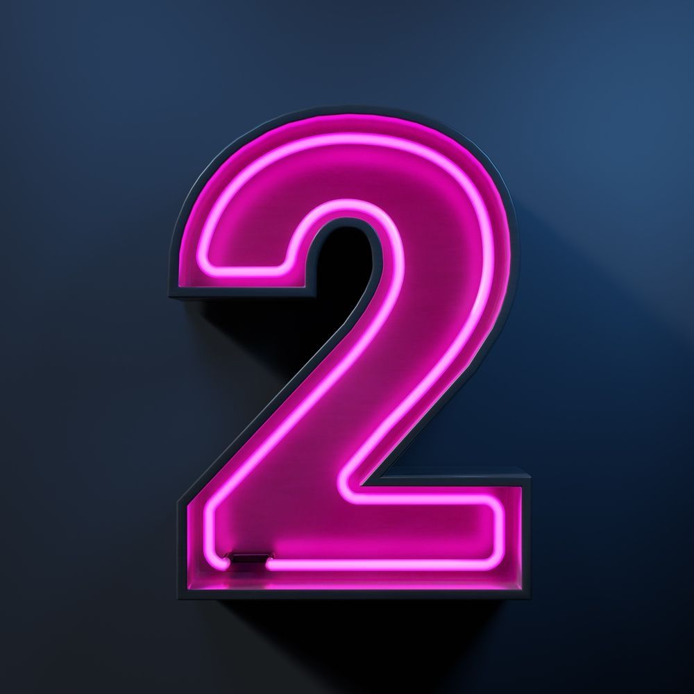 Neon Light Tube Number 2 - Graphic Design in Wagga Wagga, NSW