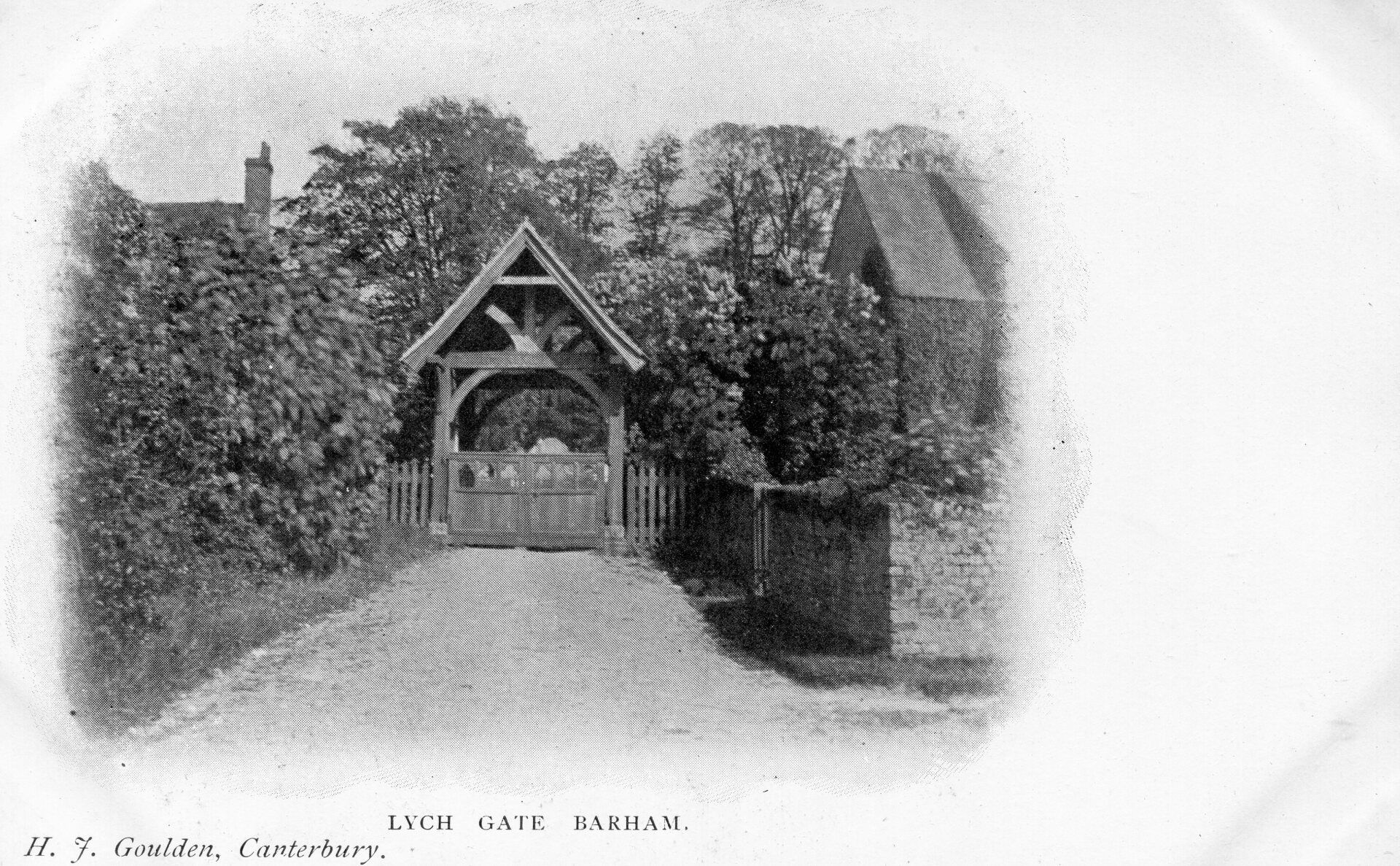 Barham Church, The Lych Gate C1900-1920