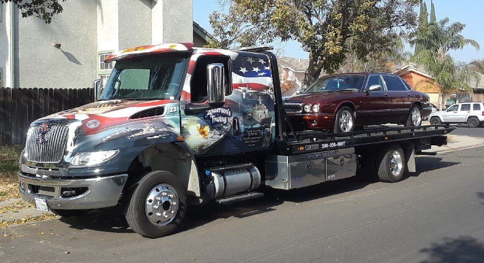 Luxury Vehicle Towing Anderson's Towing Modesto, CA