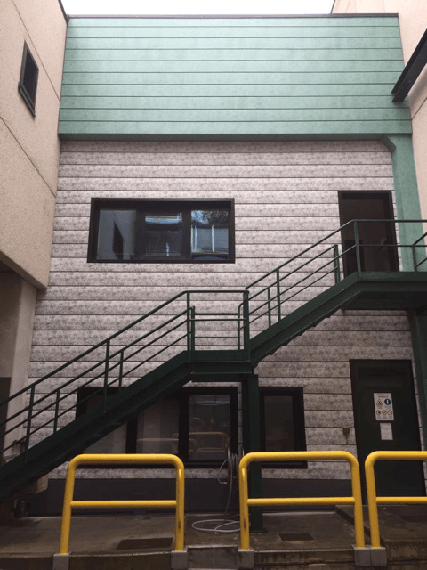 Rivestimento di facciata in aggraffato alluminio verde roof