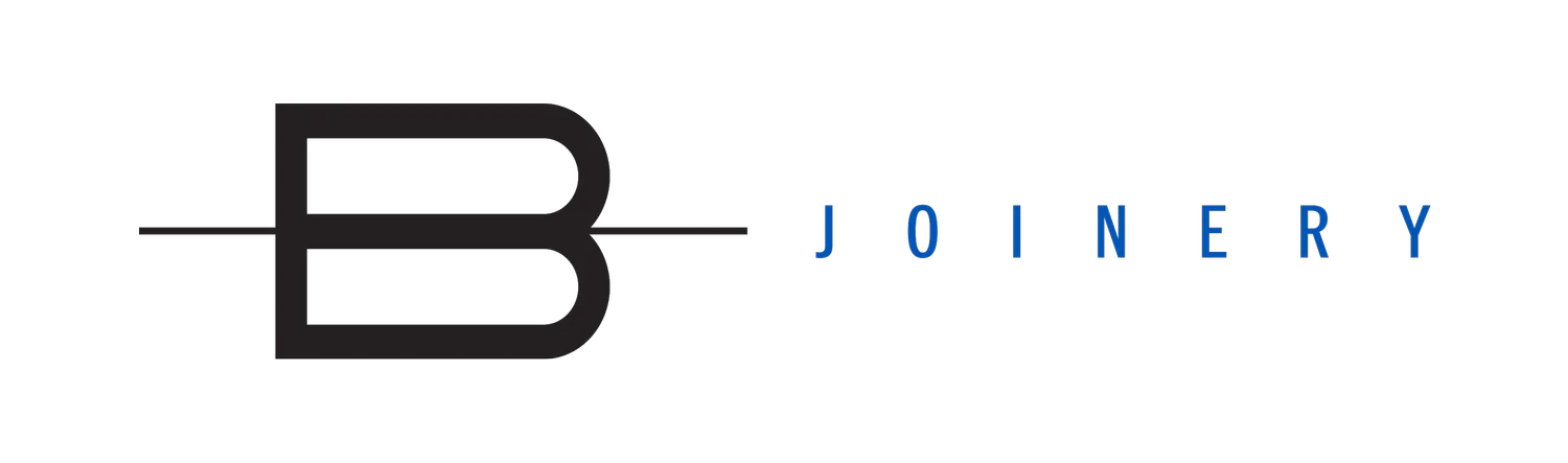 A logo featuring a stylized capital letter B intersected by a horizontal line, with the text 