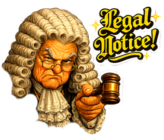 Judge with stern expression, wearing wig and holding gavel,