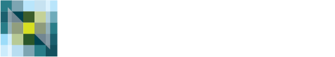A square logo featuring a grid of blue, green, and yellow pixels, with a diagonal white line cutting through the center.
