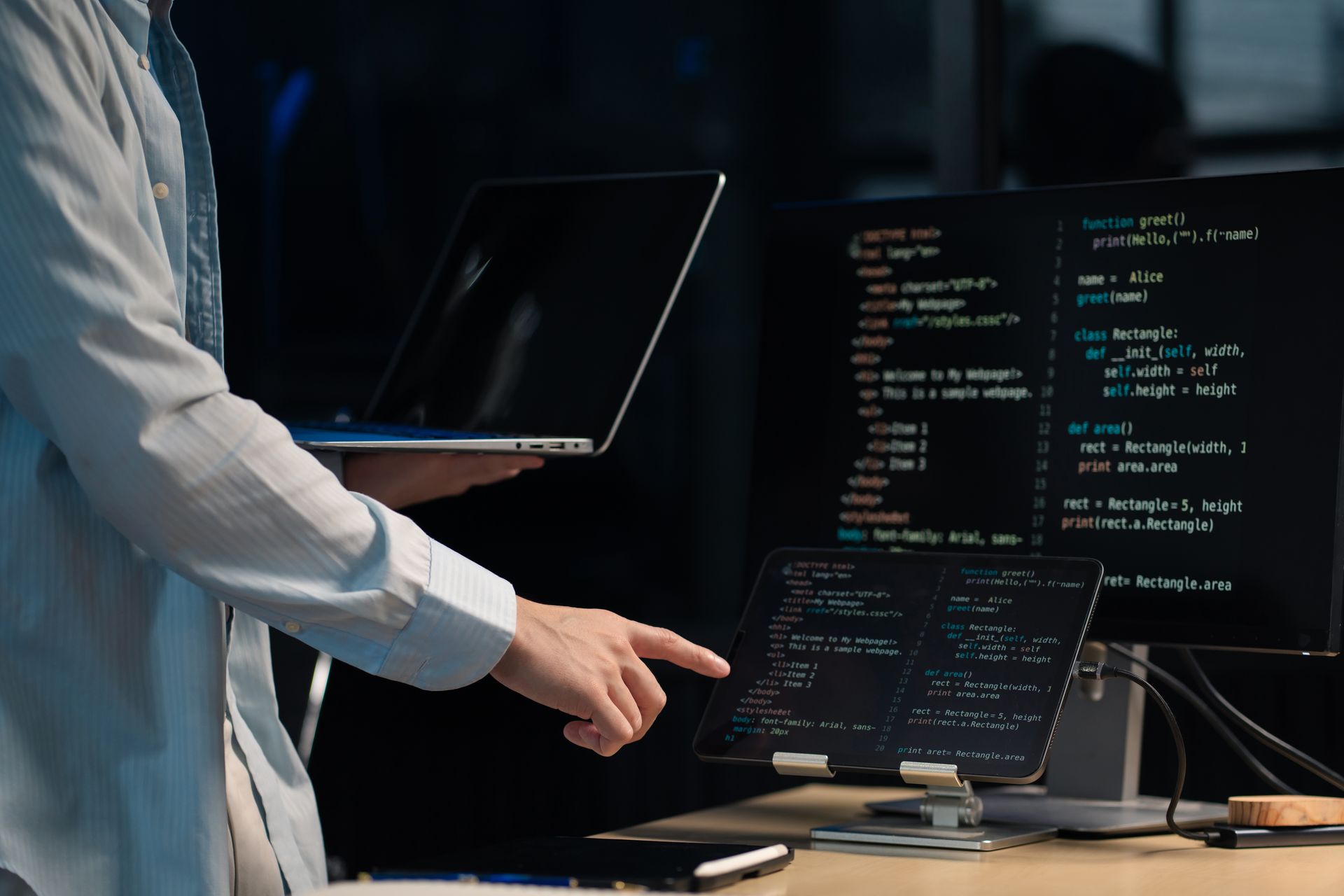 Consulting in office for troubleshooting