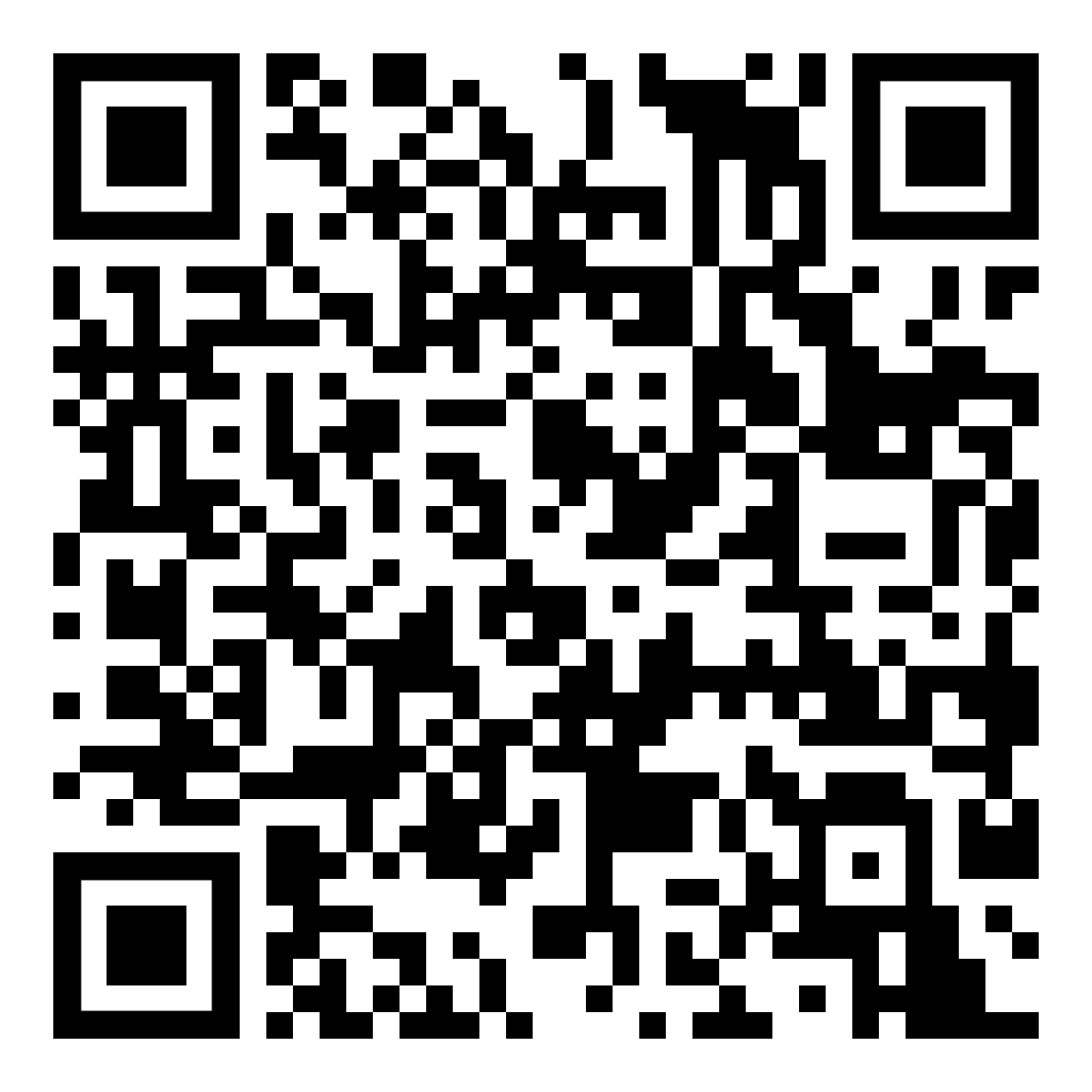 A black and white qr code on a white background.