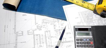 plans, ruler, calculator plans, ruler, calculator