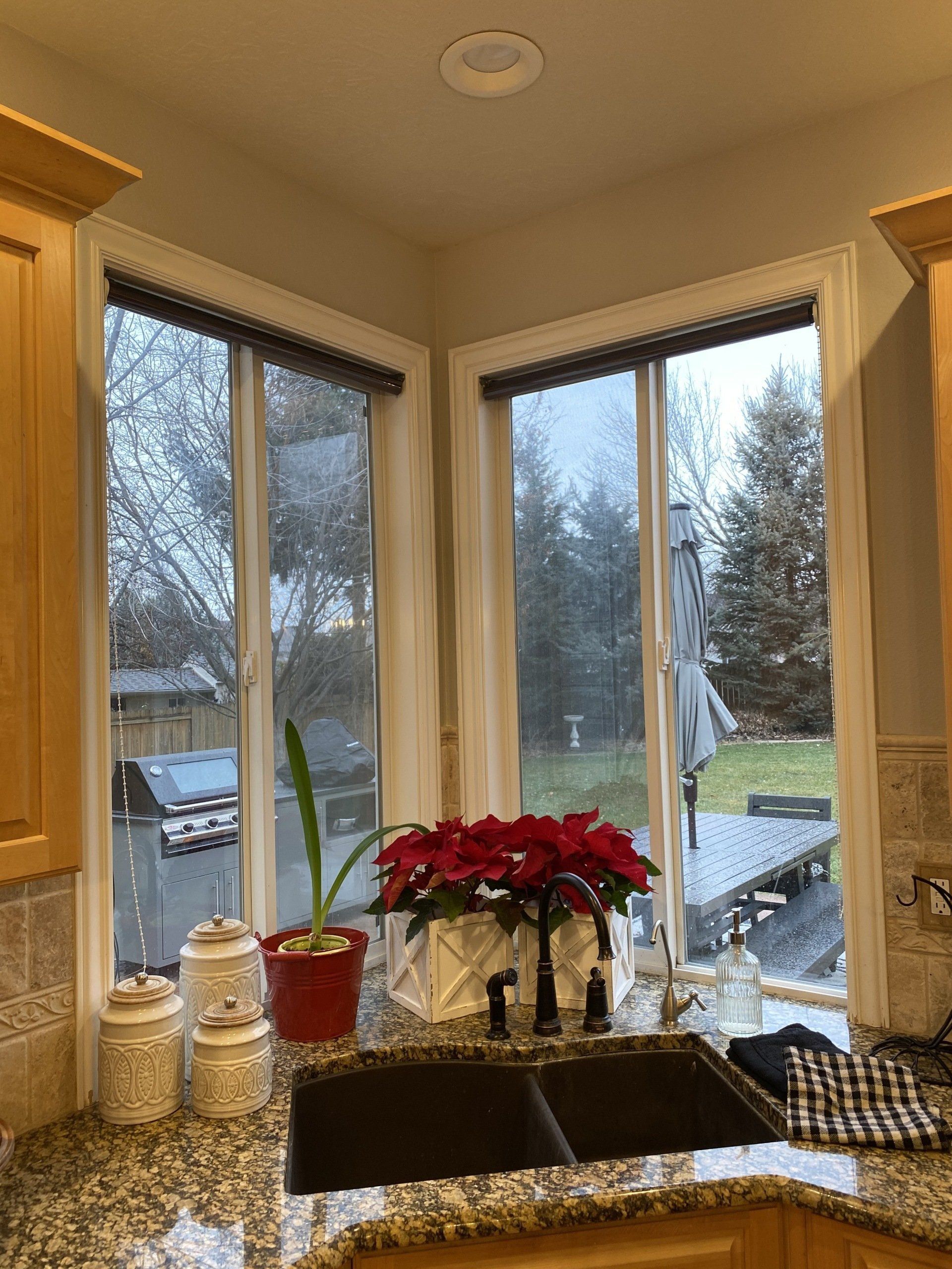 A glass window installation in Eagle River ID by Eagle River Door & Glass