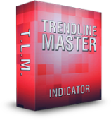 A red box that says trendline master indicator on it
