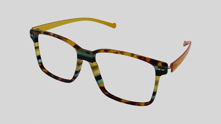 Tri-color and Brown Temple Eyeglass | Cincinnati, OH | York Vision International