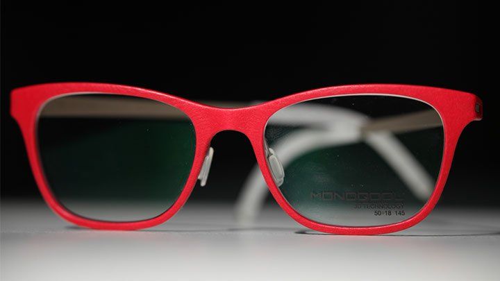 Designer Red Monoqool Eyeglass | Cincinnati, OH | York Vision International
