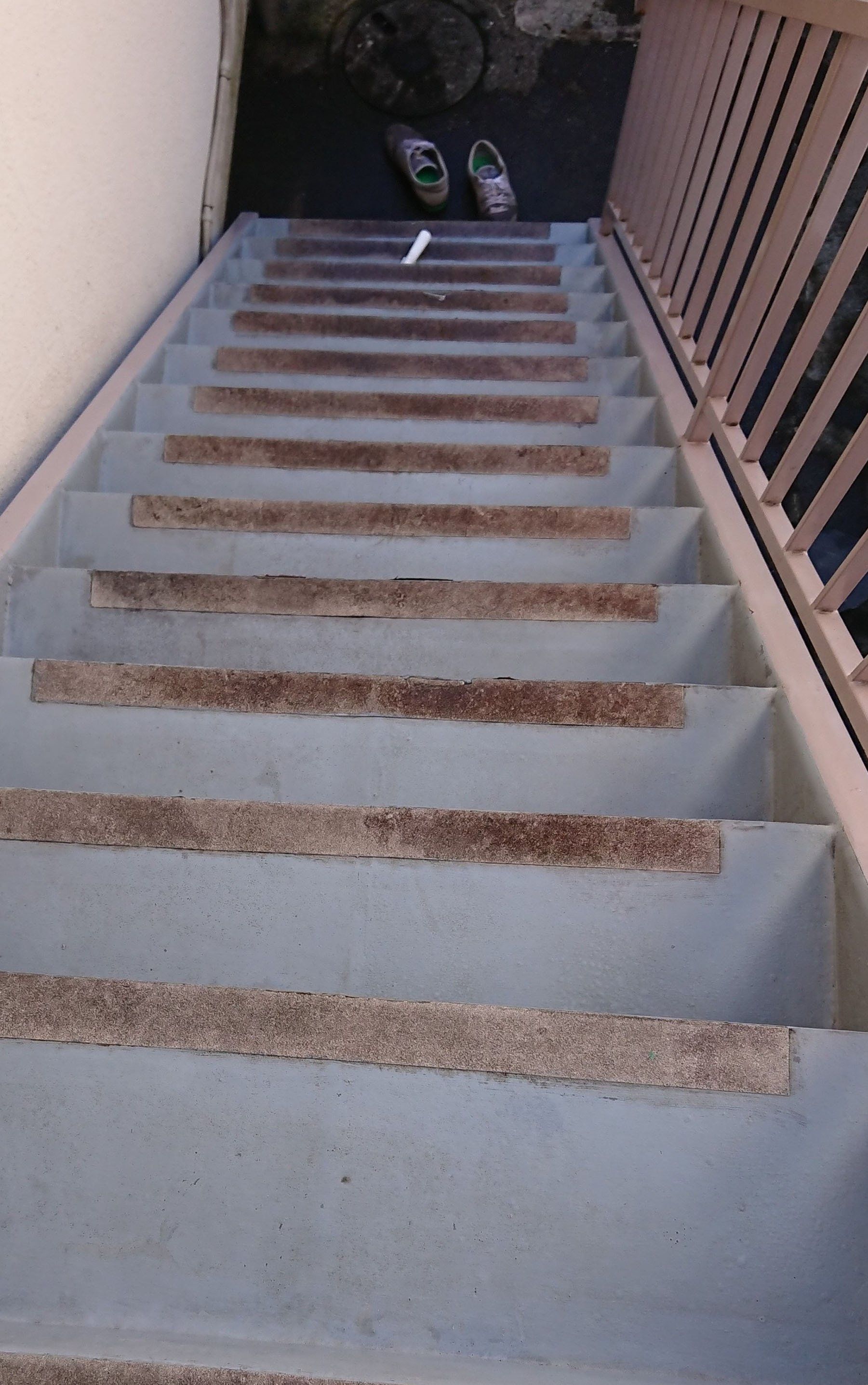 stairs after cleaning