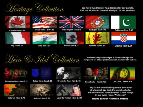 Tributes Casket Inserts Options Veterans Firefighters Police