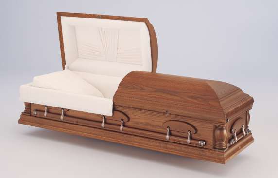 funeral wood casket