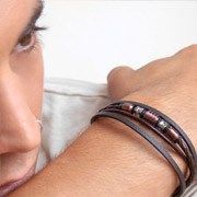 Pulseras piel