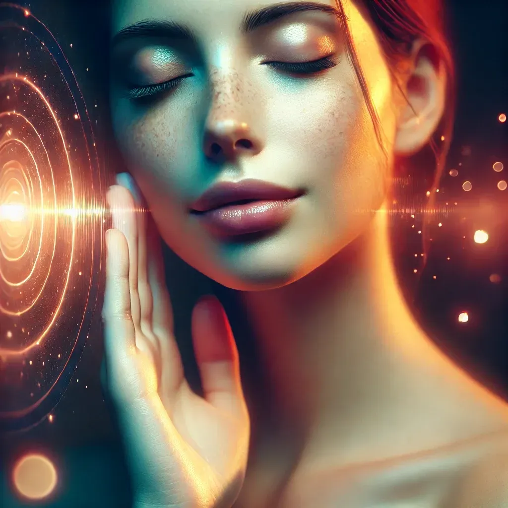 Futuristic portrait of a woman representing 