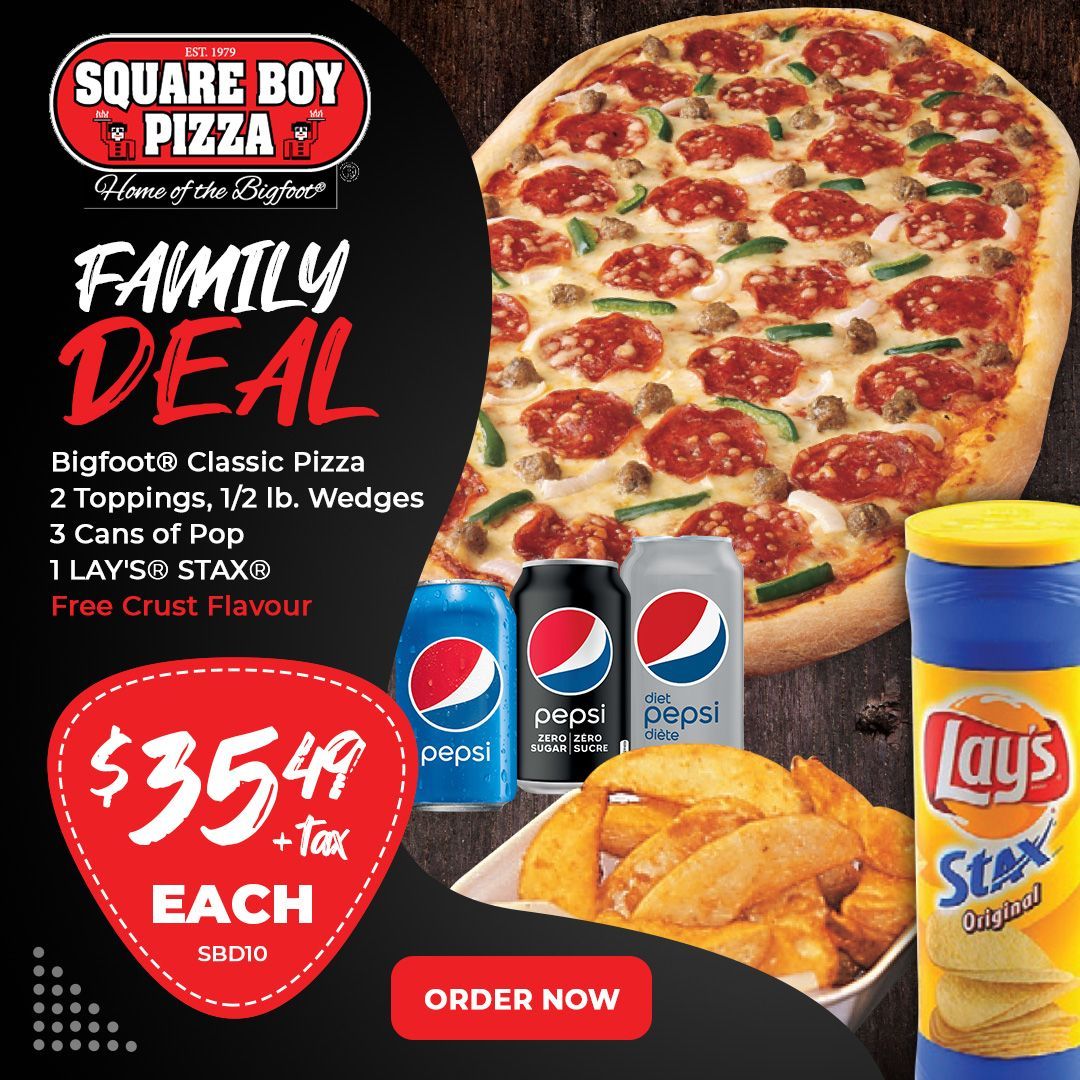 Exclusive Deals | Square Boy Pizza | Ontario Canada