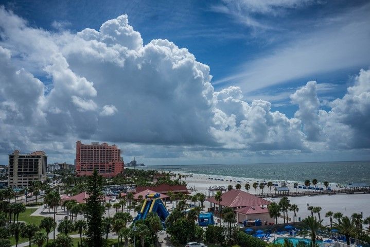 Beautiful clouds over Clearwater Beach