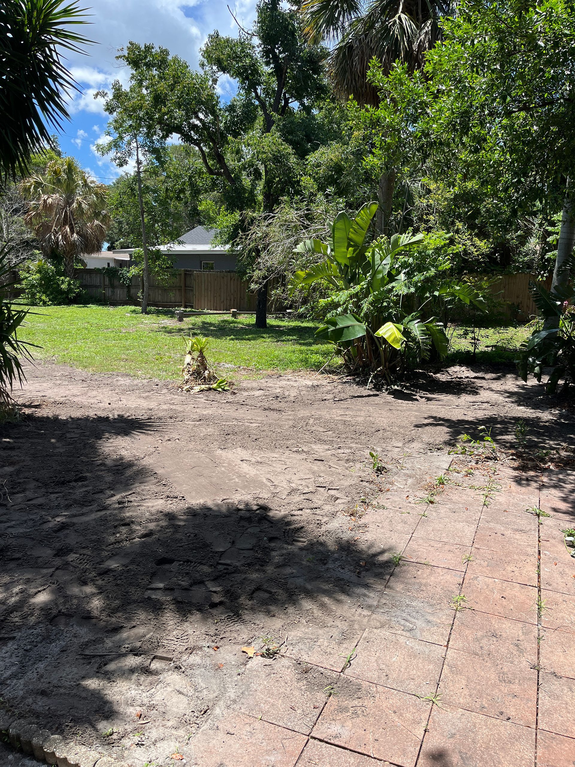 pond removed and replaced with dirt in Largo, FL