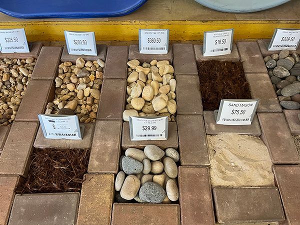 assortment of bulk rocks offered at Big Earth's Tampa location