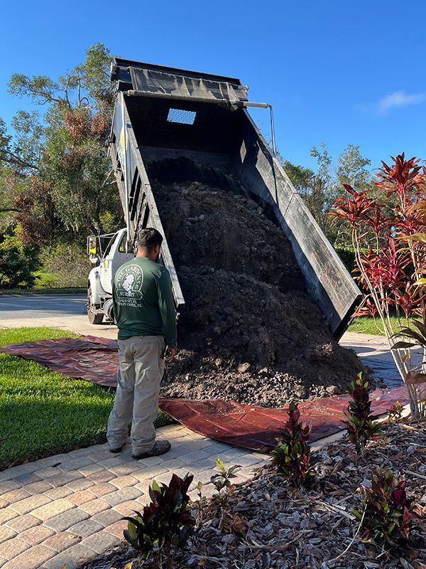 fill dirt being delivered to Safety Harbor FL