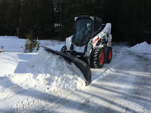 snow plow being used