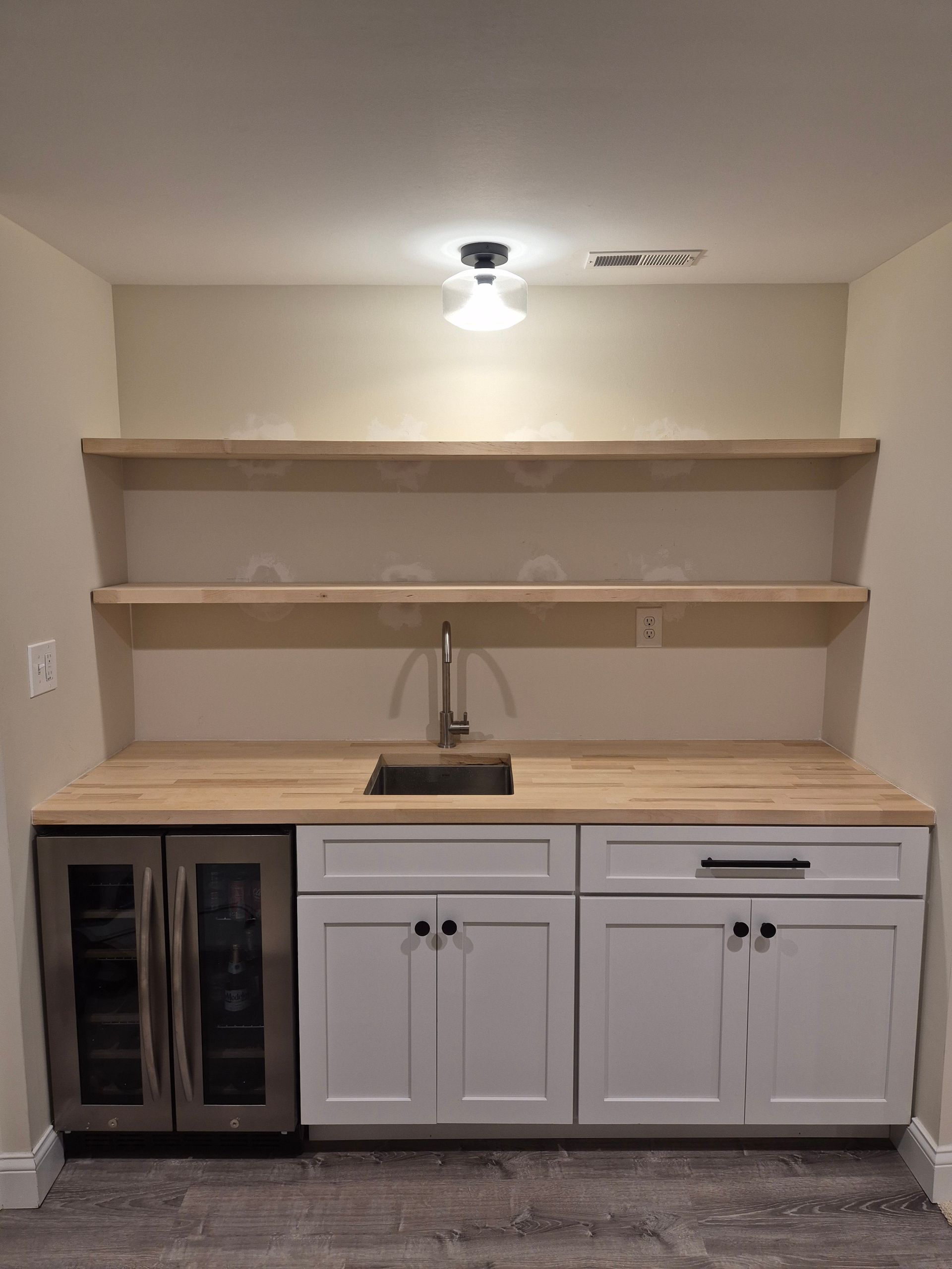 Shelving custom build by TB Home Services