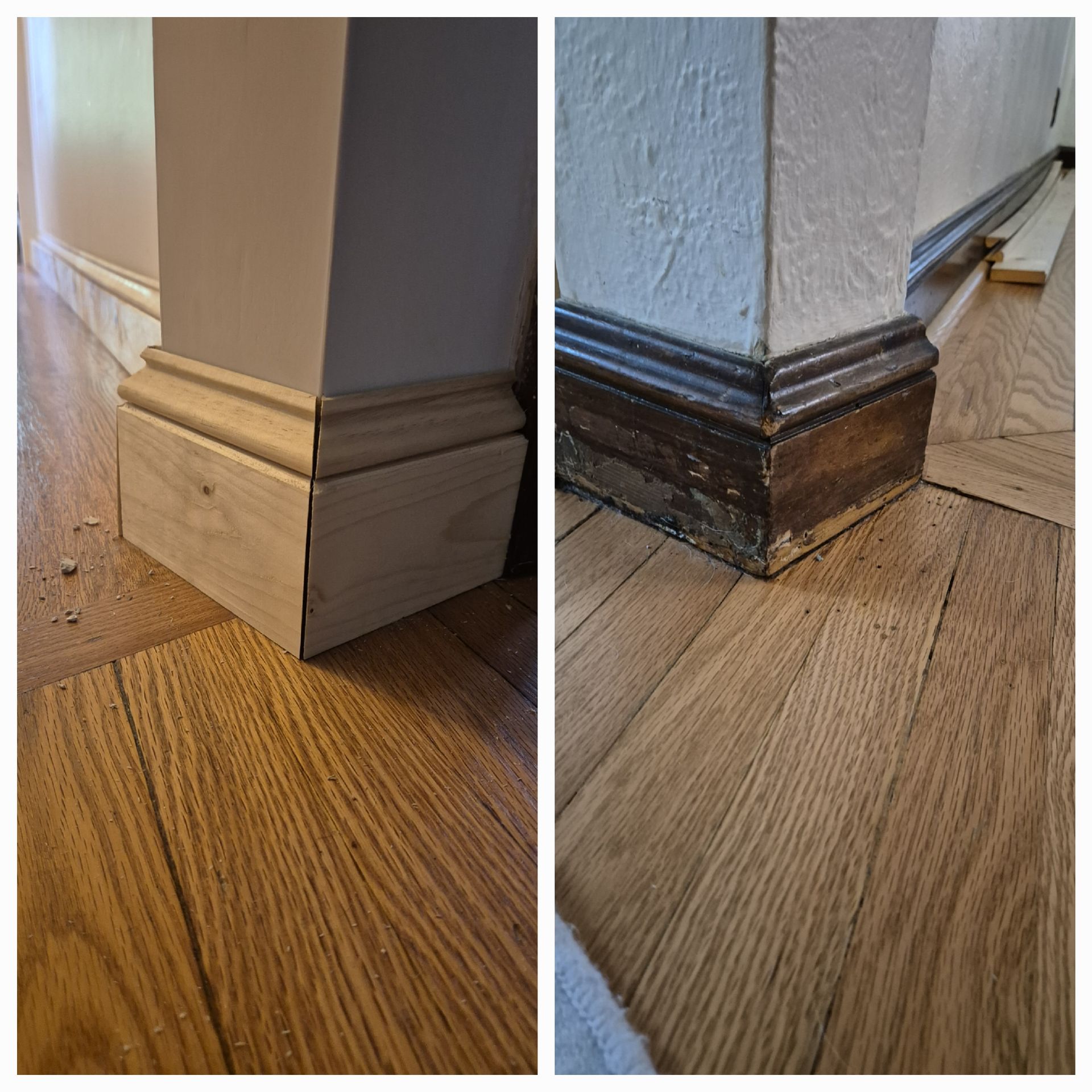 Baseboard custom match by TB Home Services