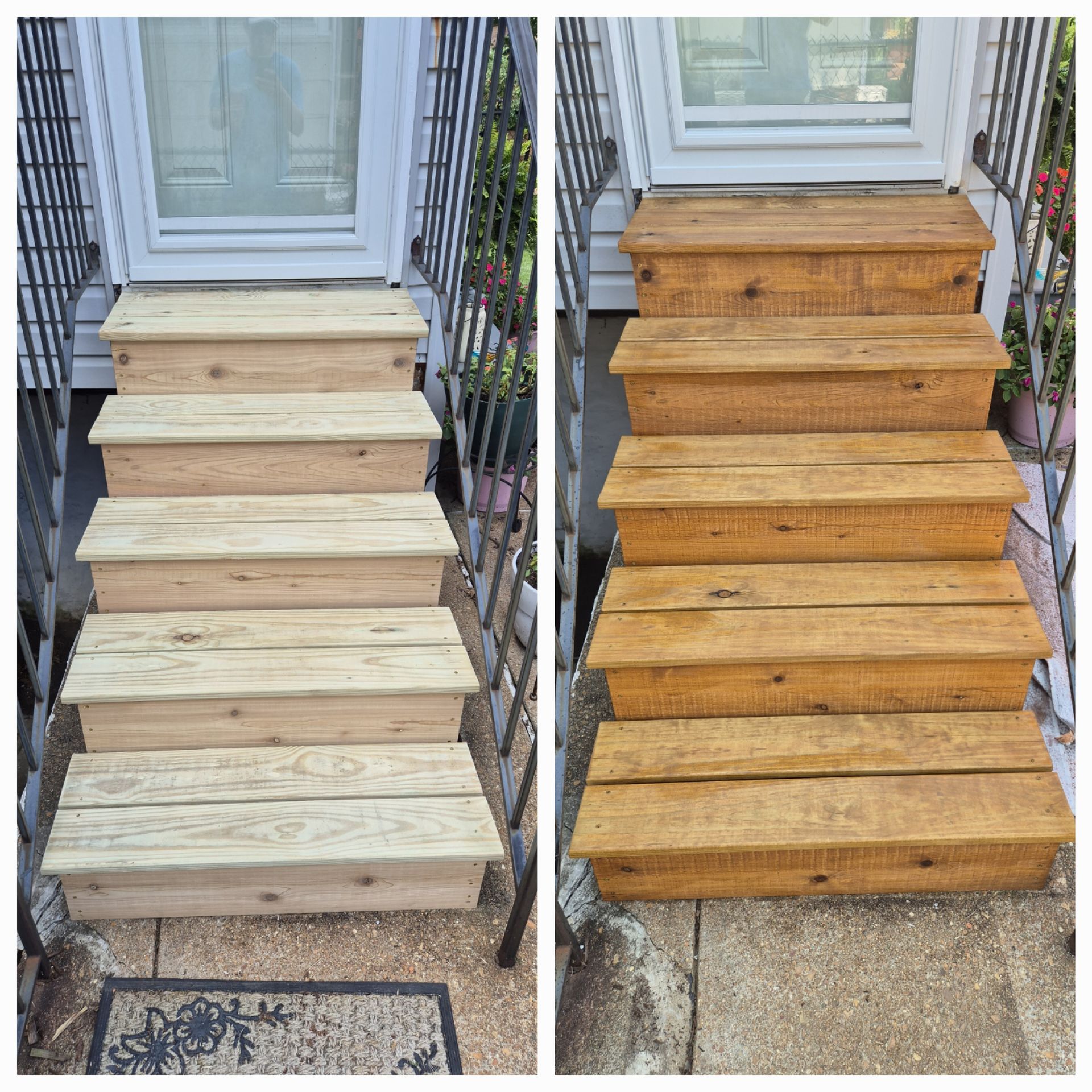 Stair staining by TB Home Services