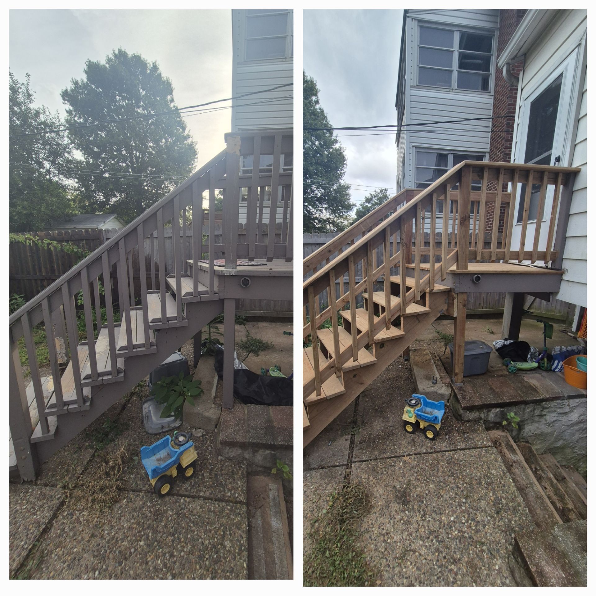 Patio stairs remodel by TB Home Services
