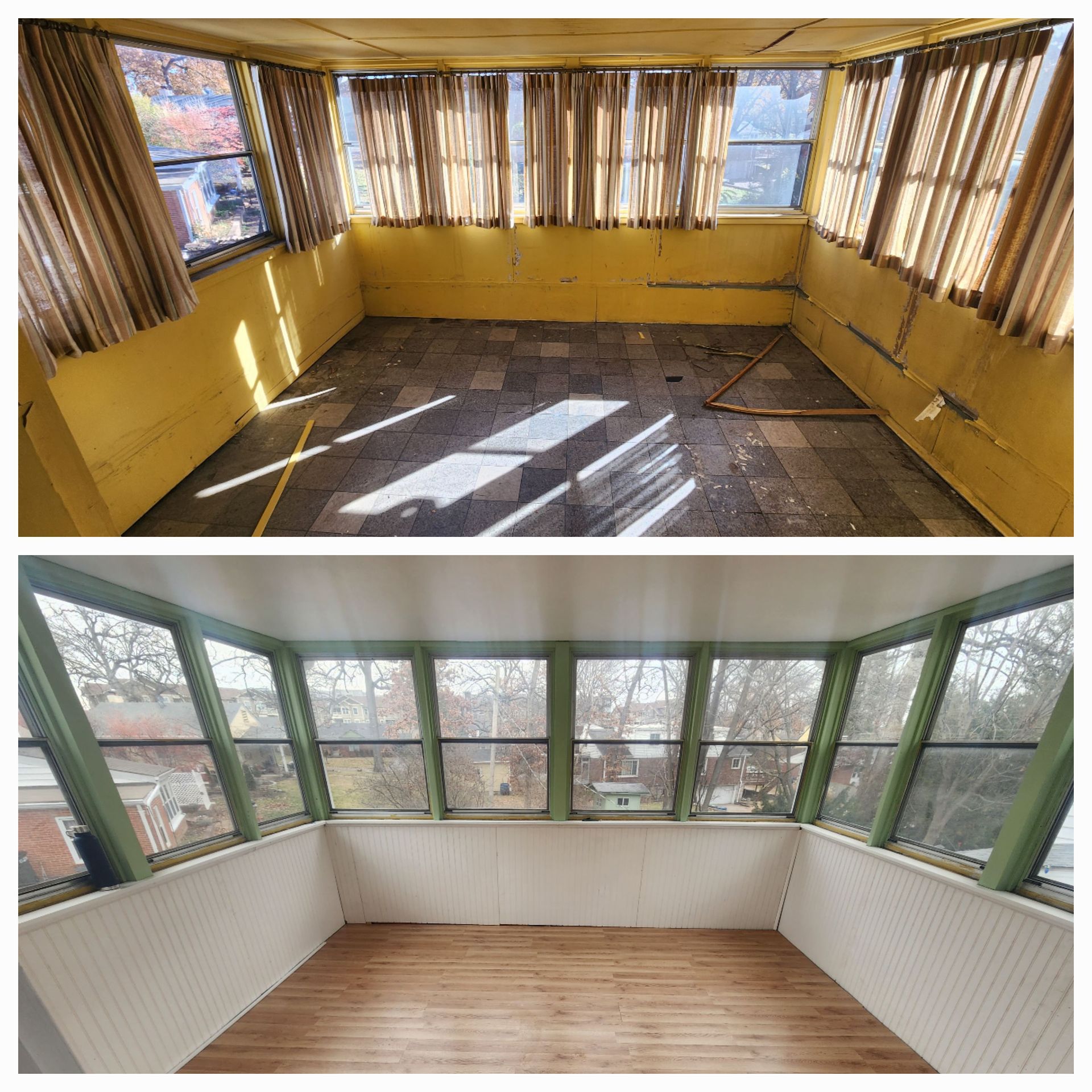 Sunroom remodel by TB Home Services