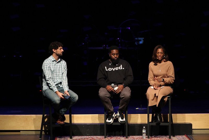 Multi-generational worship service at a church in Clarendon Hills