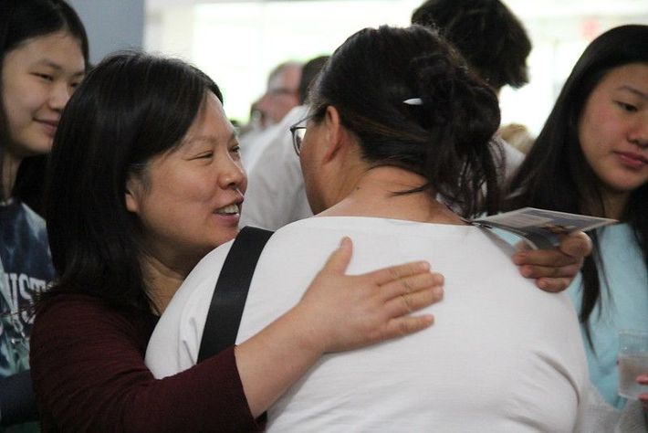 Small group gathering at evangelical church near Darien