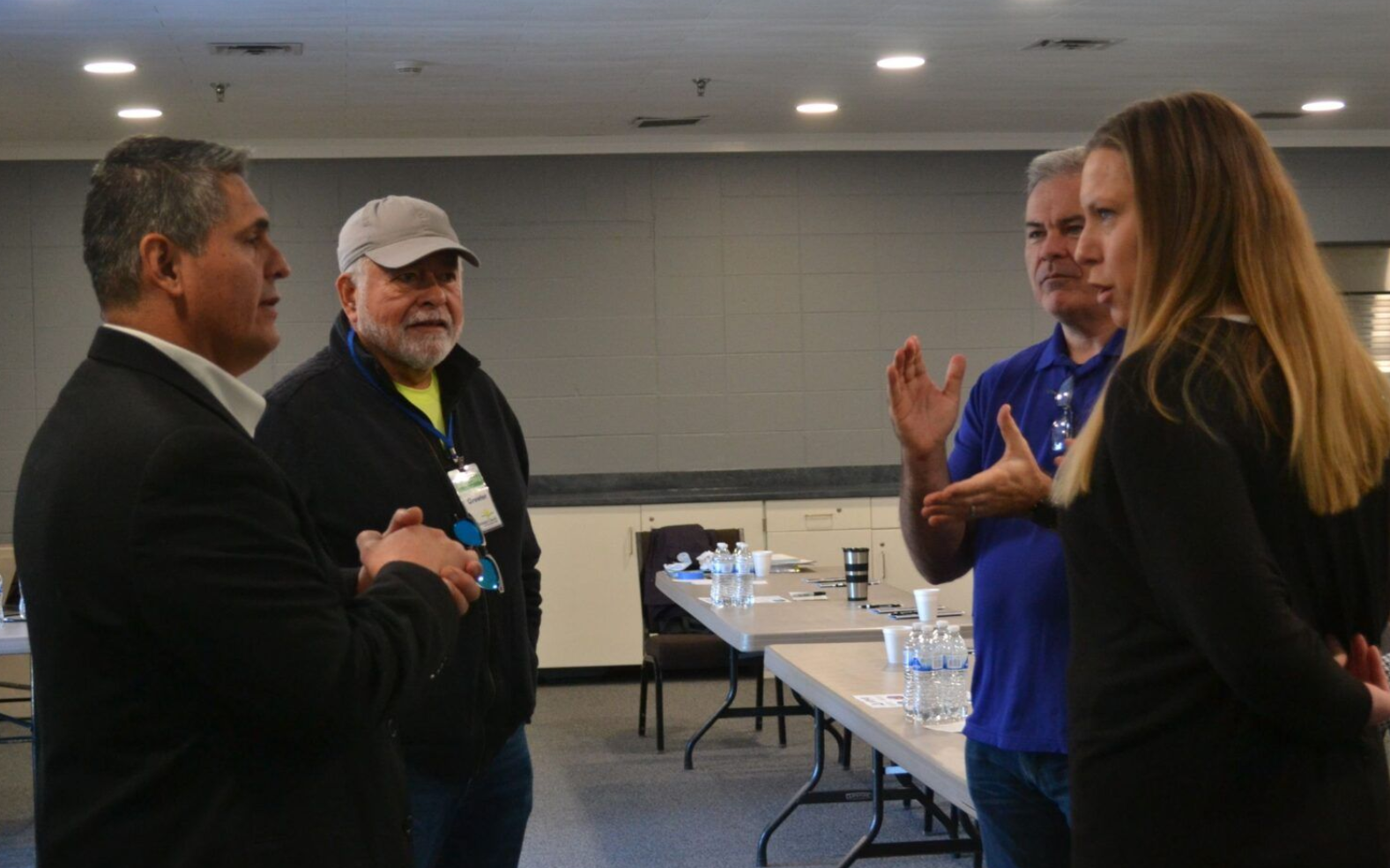 Small group gathering at evangelical church near Darien