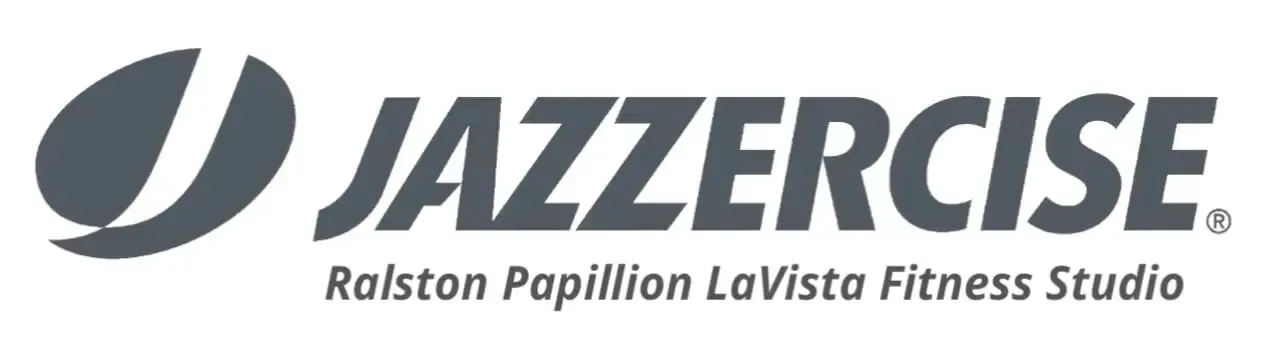 A logo for jazzercise is shown on a white background