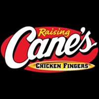 The logo for raising cane 's chicken fingers