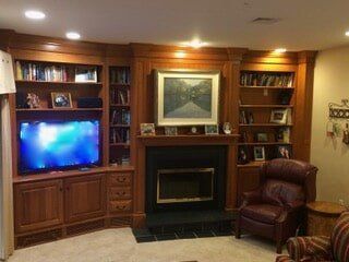 Cherry Fireplace surround - Cabinets in Perkasie, PA