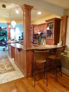 Distressed Wet Bar left - Cabinets in Perkasie, PA