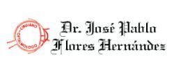Logotipo con un ojo y la inscripci&oacute;n &ldquo;Dr. Jos&eacute; Pablo Flores Hern&aacute;ndez&rdquo; en fuente decorativa.