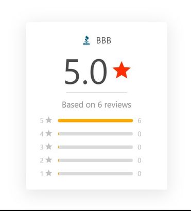 BBB 5 star review