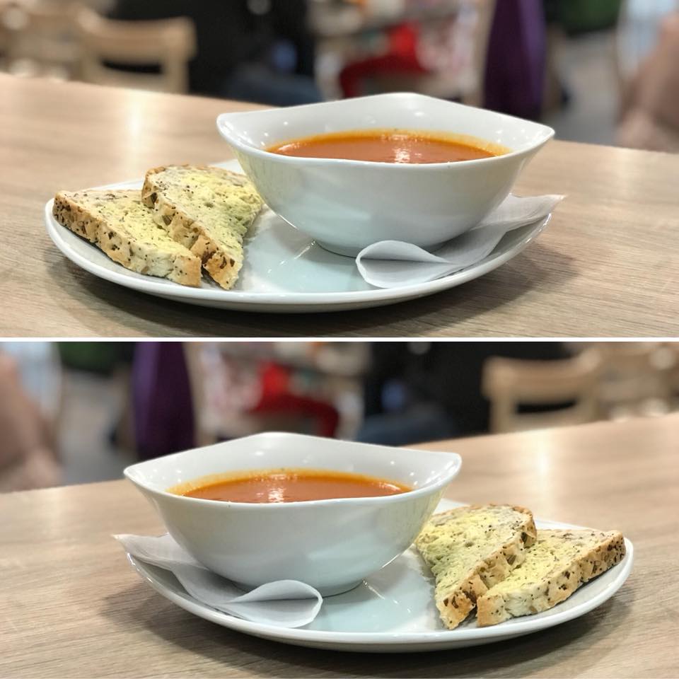 soup with toast