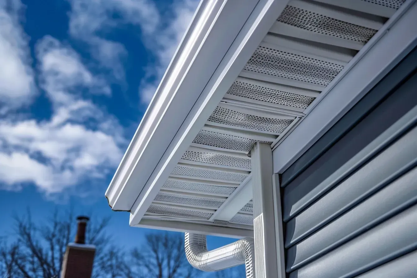 Soffit vents cleaned and maintained in Madison WI attic systems.